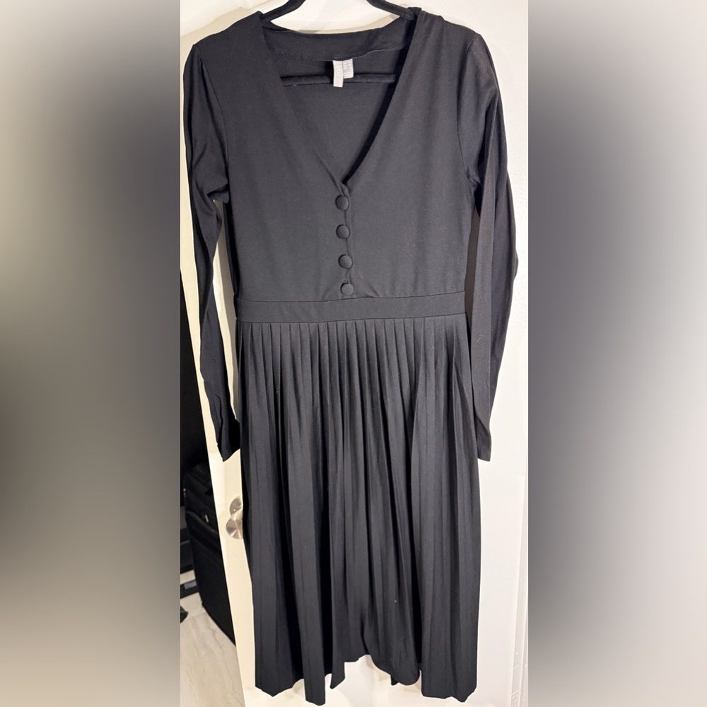 ASOS Elegant Black Long Sleeve Dress